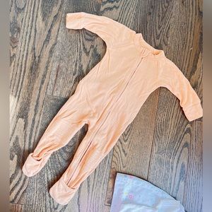 Peach Kids One Piece Footie- Goumi